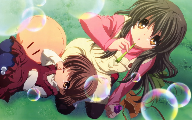 anime girls, 1080P, Clannad, Ibuki Fuko, Ushio Okazaki