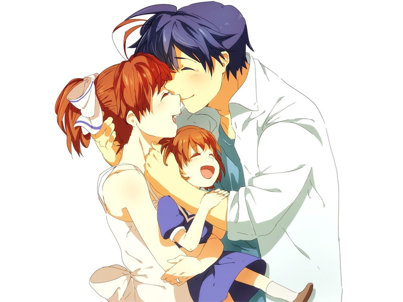 Clannad, Nagisa Furukawa, 720P, Ushio Okazaki, Tomoya Okazaki, Anime