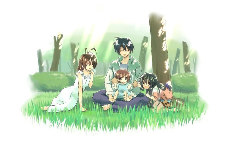 Nagisa Furukawa, Anime, Clannad, Tomoya Okazaki, Ushio Okazaki, 1080P, Fuuko Ibuki