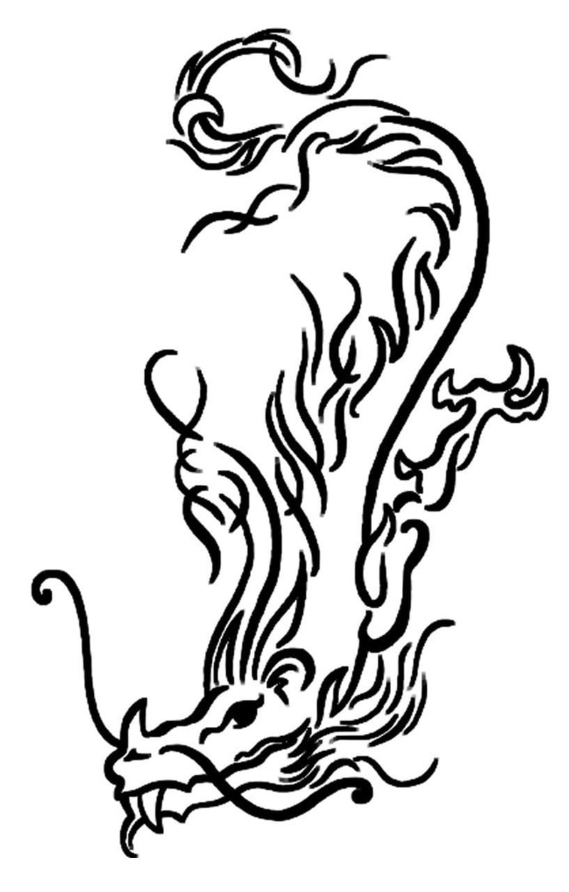 chinese, ink, dragon, picture, studio shot, elegance, fantasy, lizard, close-up, representation, creativity, mythology, drawing - art product, 720P, white background