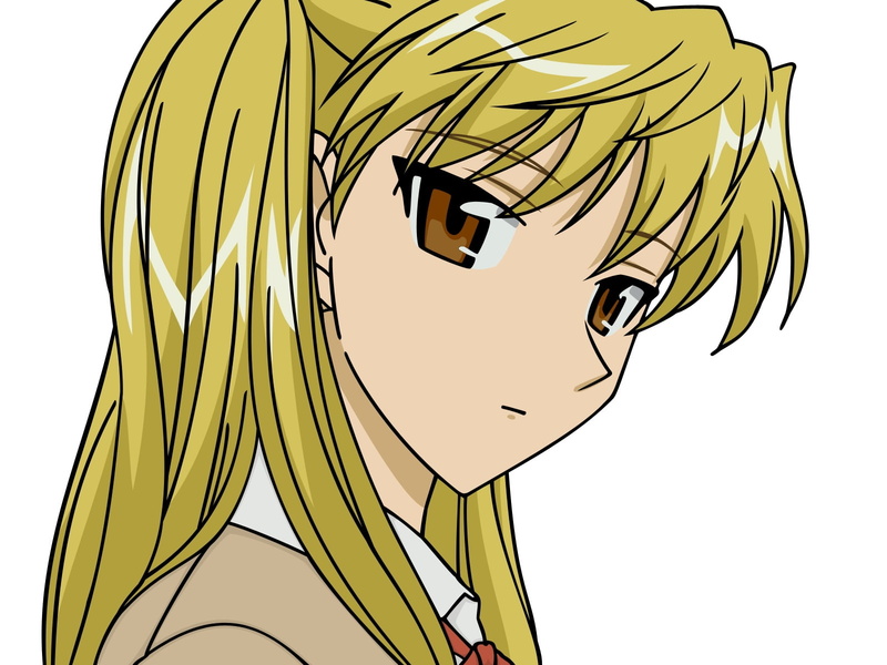  side view, look, haired, close-up, day, sawachika eri, cut out, character, art and craft, no people, blond, sky, girl, creativity, studio shot