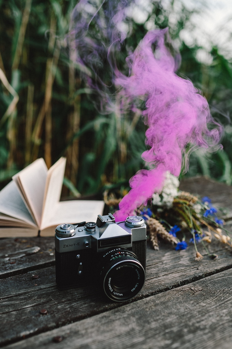 activity, wooden desk, flower, still life, digital camera, outdoor, no people, day, Colorful, wooden pier, publication, toy, fun, smoke, nostalgia, book