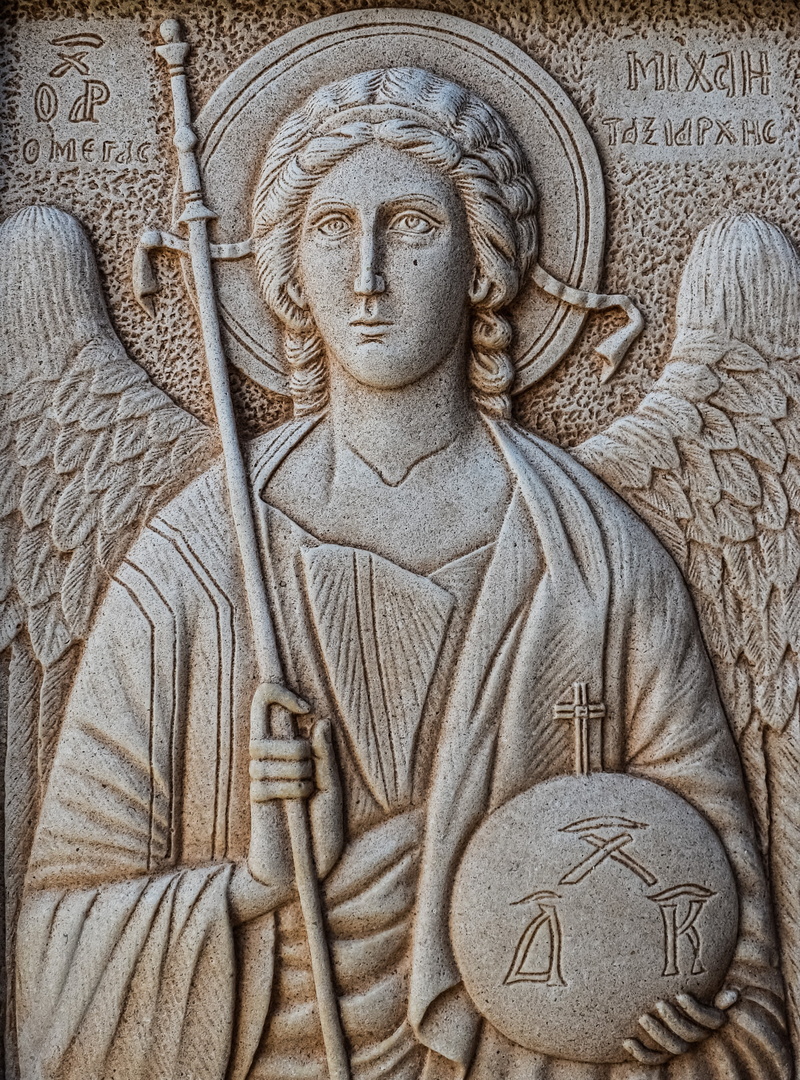 4K, ayia napa, the past, woman, art and craft, close-up, ornate, engraving, male likeness, representation, outdoors, sculpture, bas relief, church, orthodox