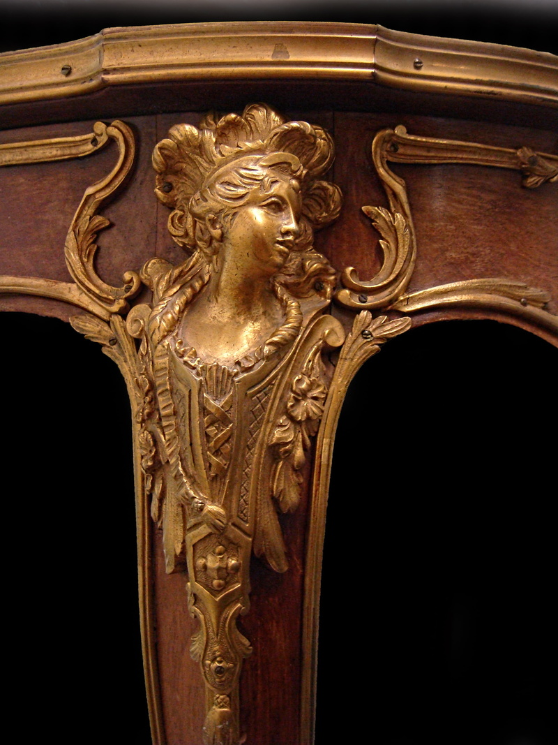 creativity, close-up, furniture, foot, bronze, table, carving - craft product, embossed, built structure, ornate, brown, france, craft, representation