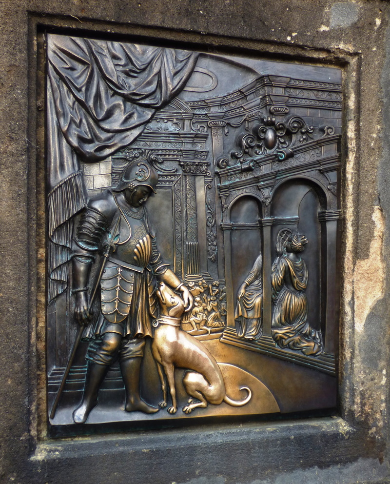 2K, the past, bas relief, charles bridge, building, male likeness, building exterior, spirituality, craft, Picture, representation, history, no people