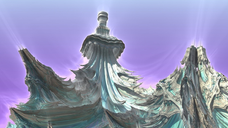 CGI, Digital Art, Abstract, Fractal, Mandelbulb 3D, Purple, 3D, Artistic, 1080P