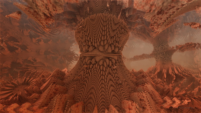 3D, Fractal, 1080P, Mandelbulb 3D, Digital Art, Artistic, Red, CGI, Abstract