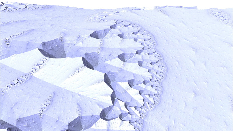 Cold, 1080P, Mandelbulber 3D, Shapes, Fractal, 3D, Cracks, Digital Art, Abstract