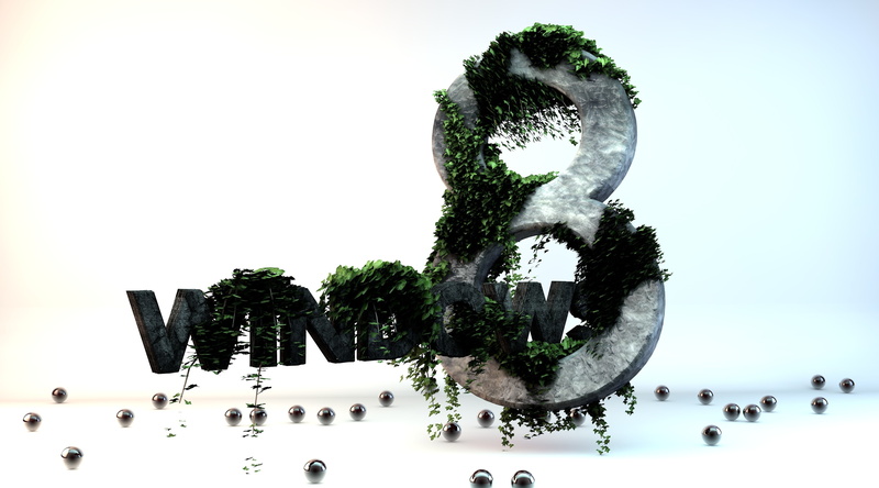 plant, growth, studio shot, tree, white background, 3d render, tranquility, Windows 8, art and craft, day, creativity, Windows, clear sky, representation