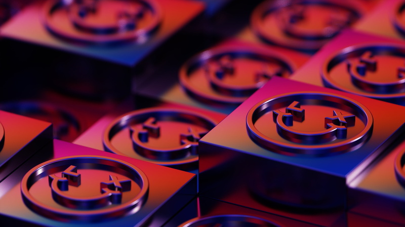 digital art, nft art, cryptoart, opensea, audio, smiley, 4K, depth of field, nft, Octane, chrome