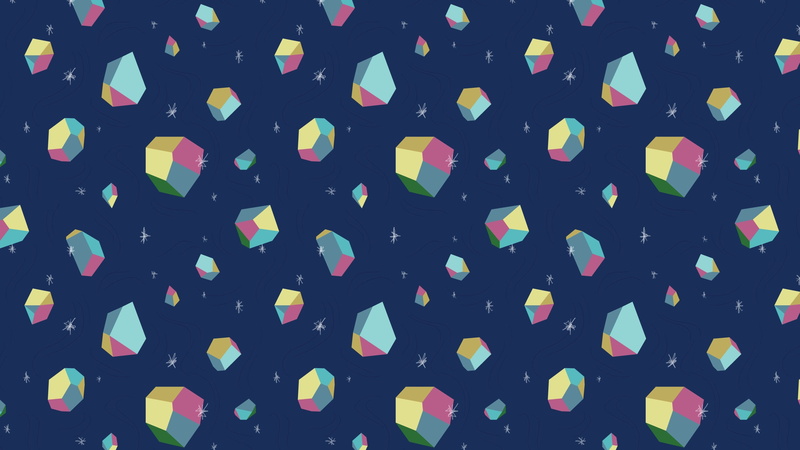 3D, abstract, 2K, minimalism, digital art, blue background, colorful, texture, stars, simple background, simple, 3d object
