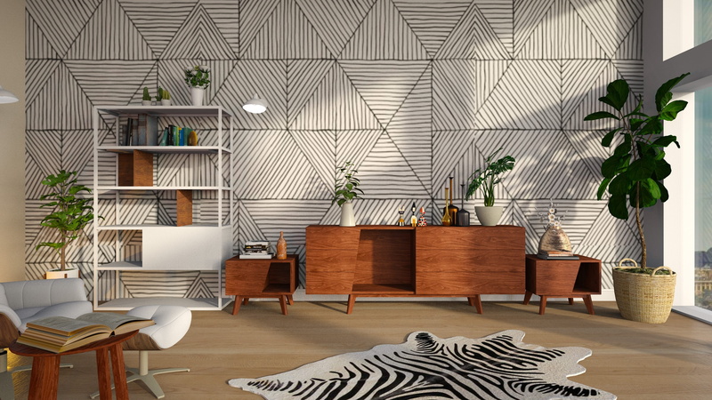 chair, carpet, house, indoors, domestic room, built structure, room, 4K, sofa, no people, shelves, seat, electric lamp, modern, home showcase interior