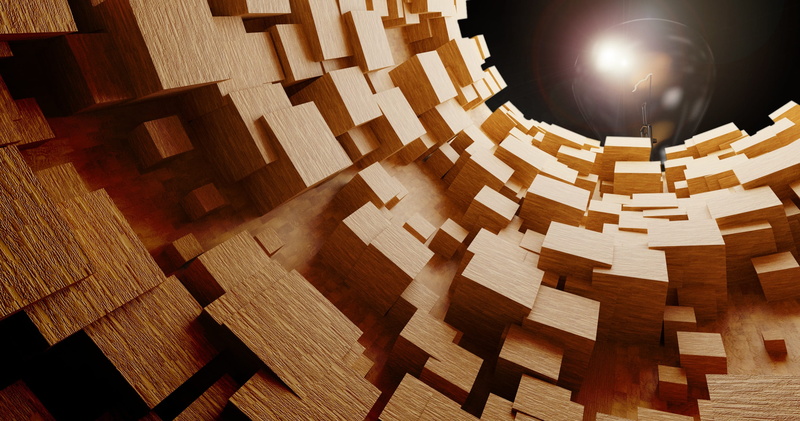 photo, architecture, lens flare, full frame, night, lamp, lighting equipment, light, passage, stack, brown, wood - material, 2K, still life, illuminated