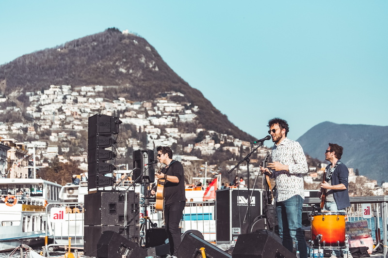 live performance, mountain, song, sound, real people, architecture, performance, day, music, guitar, leisure activity, recreation, musical, group of people