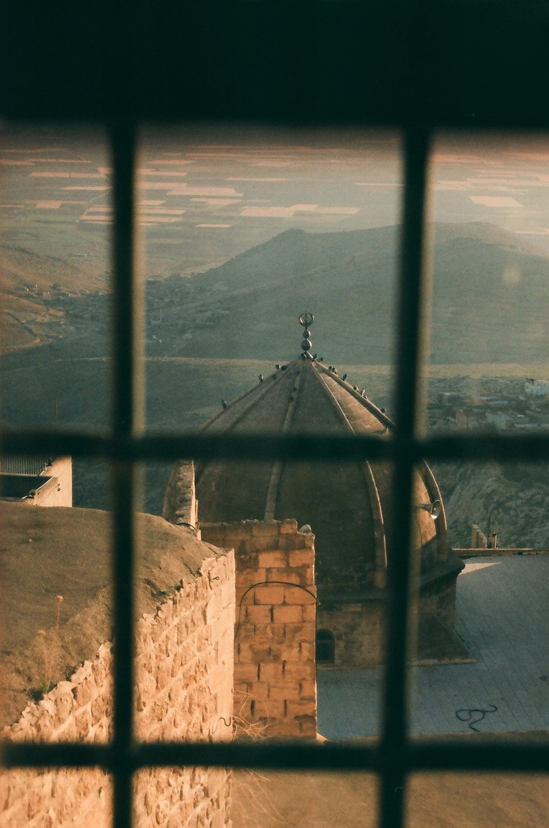 fence, turkey, sky, travel, boundary, day, environment, sunlight, focus on background, nature, mesopotamia, architecture, safety, outdoors, security, no people