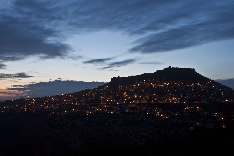 night, light, no people, on, beauty in nature, tourism, clouds, residential district, mesopotamia, outdoors, long exposure, Turkey, cityscape, Mardin, sunset