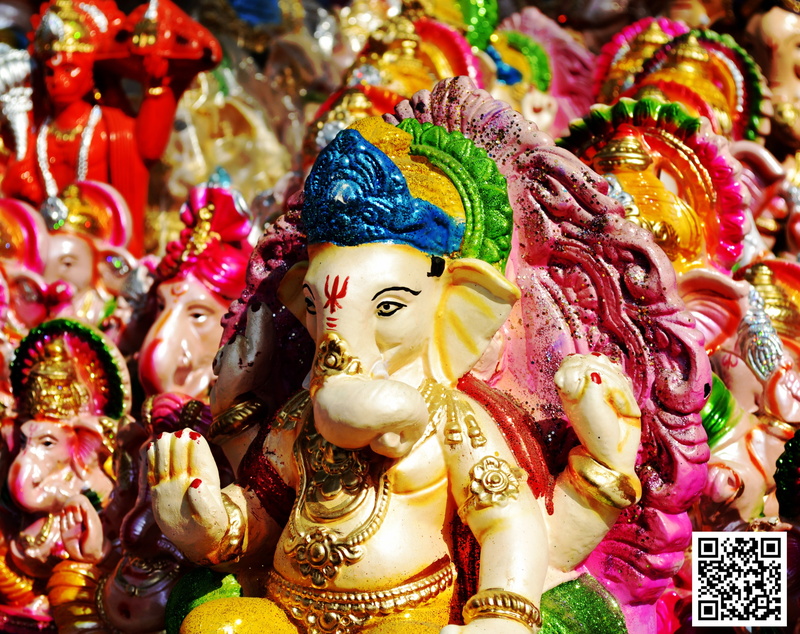 festival, representation, large group of objects, 2K, figurines, collection, retail display, ganesha, India, retail, art and craft, female likeness, ganeshchaturathi