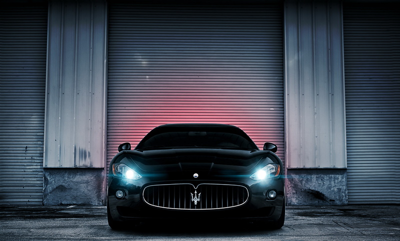 supercars, hd, 4K, maserati, Black, italian, granturismo, games, view, turismo, art, front, gran, trident, headlig, video, cars