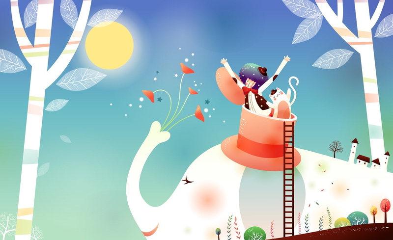 Fairytales, no people, water, sunlight, outdoors, art, drink, representation, blue, elephant ride, childhood fairytales, Ride, art and craft, balloon, enjoyment