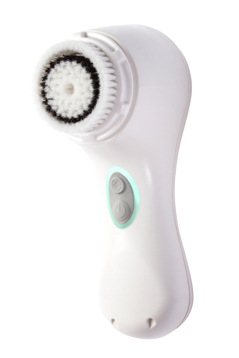 sonic method, beauty care, indoors, dieting, dermatology, bottle, white background, patented, white, skin cleaner, ergonomic, safety, light emitting diodes