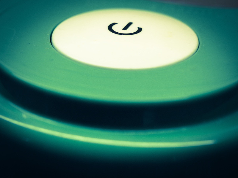 turn on, diode, current, white, turn off, a, device, economy mode, standby, power-saving mode, push button, geometric shape, no people, cordless, green