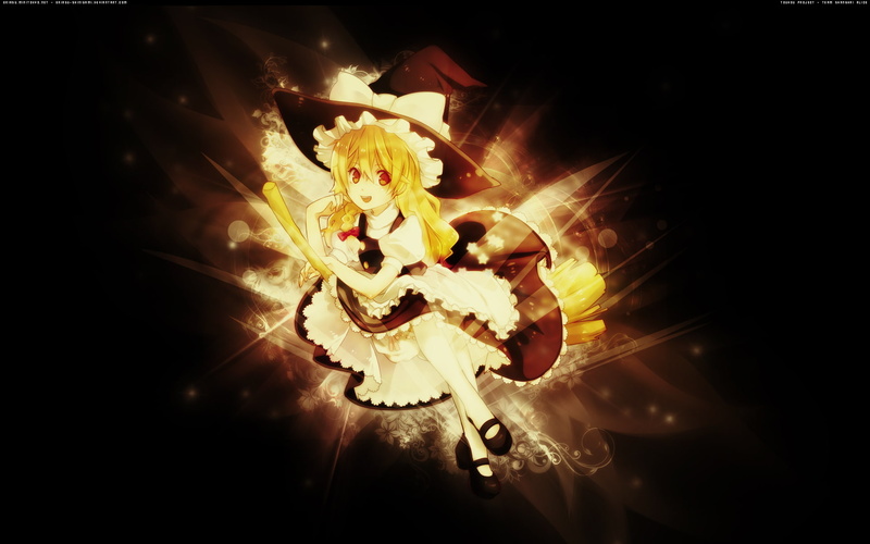 witch, blondes, brooms, touhou, kirisame, marisa, 1080P