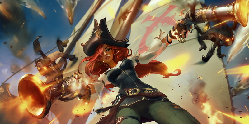 Miss Fortune (League of Legends), redhead, League of Legends, digital art, artwork, 2K, video game girls, video game art, Miss Fortune, video games