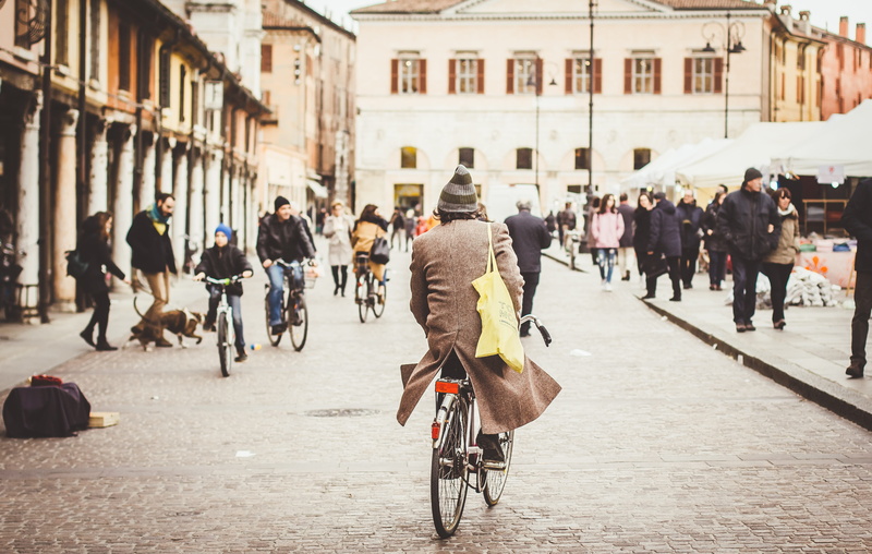 path, human, real people, men, city street, mammal, dog, pet, walking, city, person, mode of transportation, built structure, machine, clothing, wheel