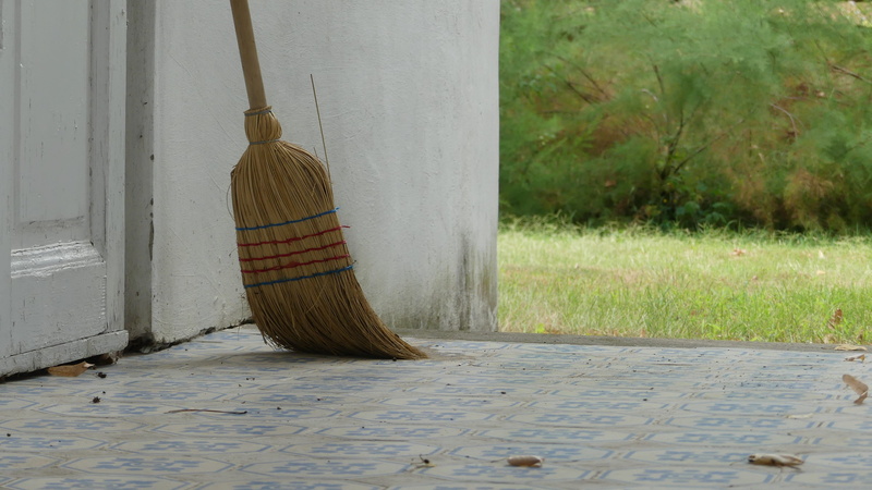 house, paving stone, cleaning, village, clear, still life, equipment, plant, footpath, cleaning equipment, wall - building feature, housework, outdoors
