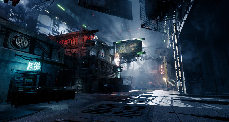 2K, science fiction, Ghostrunner, cyberpunk, video games, screen shot, futuristic