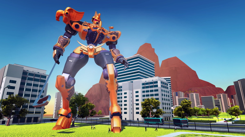 100ft Robot Golf, 4K, PS4, PS VR