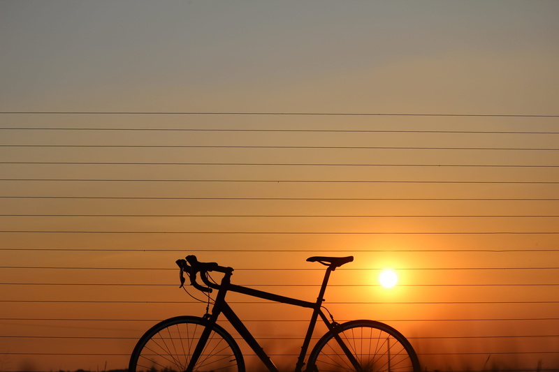 stationary, copy space, mode of transportation, sundown, fence, sunlight, golden, 5K, travel, nature, no people, power supply, africa, cycling, hour, southafrica