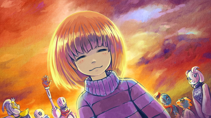 Papyrus (Undertale), Sans (Undertale), Alphys (Undertale), Video Game, Undyne (Undertale), Toriel (Undertale), Frisk (Undertale), 1080P, Undertale