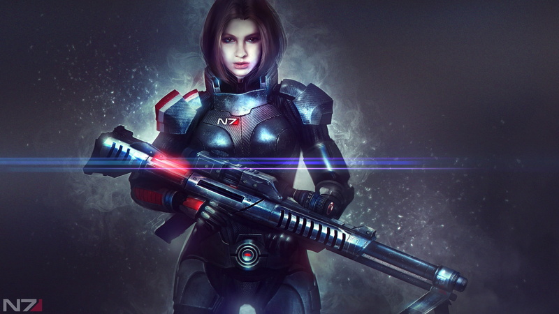 one person, 2K, futuristic, portrait, young women, long hair, holding, waist up, front view, looking at camera, weapon, standing, indoors, laser, adult