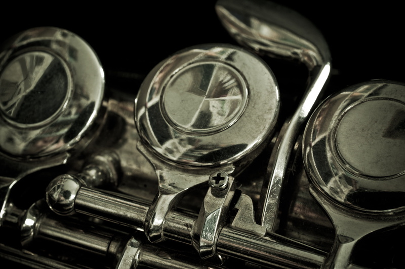 classic, music, group of objects, flute, reflection, 2K, black background, metal, indoors, safety, musical instrument, silver colored, arts culture and entertainment