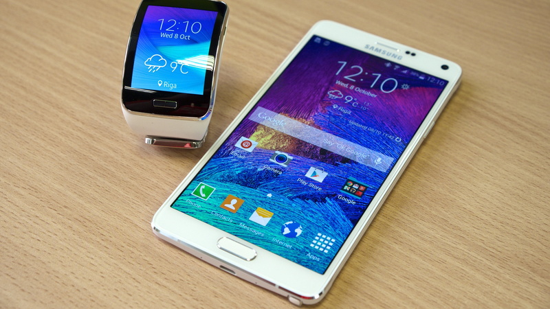 mobile app, smart phone, table, SmartPad, 4K, Galaxy Note 4, white, indoors, wireless technology, touch screen, device screen, high angle view, s, portable information device