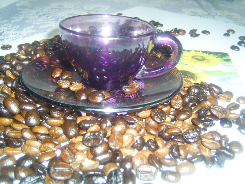 teacup, sunshine, 1080P, natural, time, planet, natur, forces of natura, rainbow, good, 3d and abstract, coffe, glass, purple