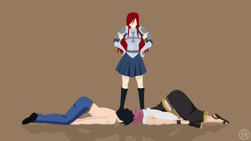 Anime, Gray Fullbuster, 1080P, Erza Scarlet, Fairy Tail, Natsu Dragneel