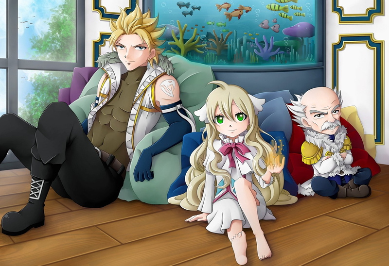 Sting Eucliffe, Fairy Tail, Mavis Vermilion, 1080P, Anime, Makarov Dreyar