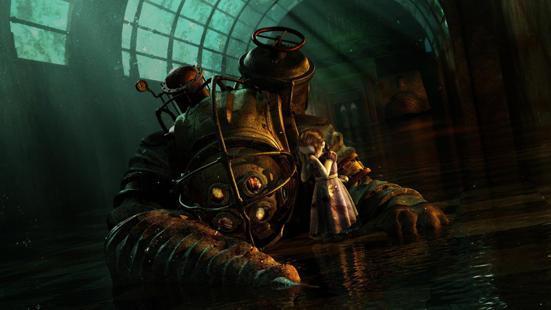 Big Daddy, 1080P, Little Sister, BioShock, video games