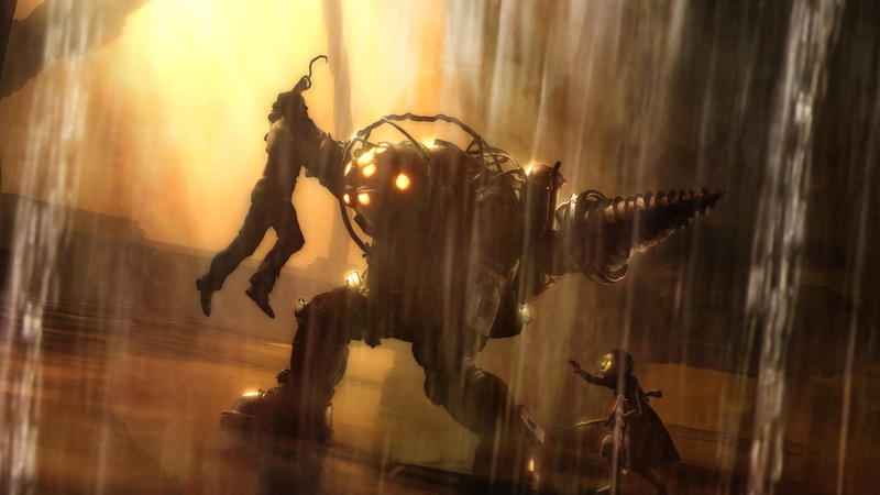 little, splicer, bioshock, daddy, hd, big, video games, 720P, sister