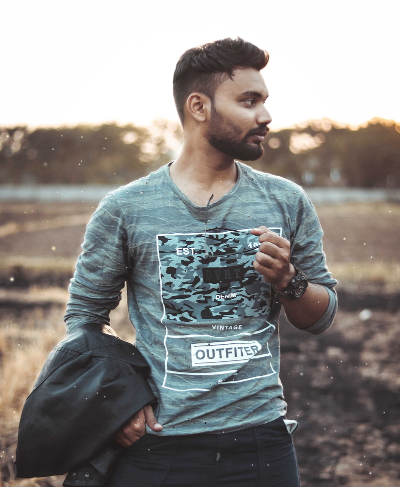 4K, model, black, landscape, casual clothing, text, man, young men, young adult, blurred background, leisure activity, three quarter length, person, front view