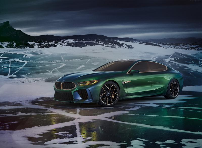 Geneva Motor Show 2018, 4k, BMV M8 Gran Coupe, 4K