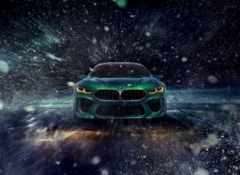 2018, Geneva Motor Show, green, 4K, vehicle, bmw, 4K, BMW Concept M8 Gran Coupe