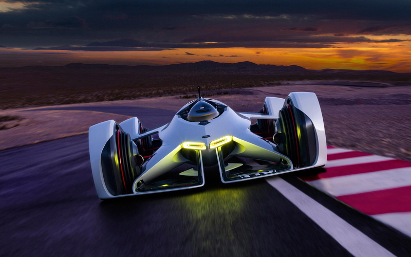 cars, chevrolet, chaparral, concept, vision, formula, 2K, white, turismo, car, gran, 2014, x
