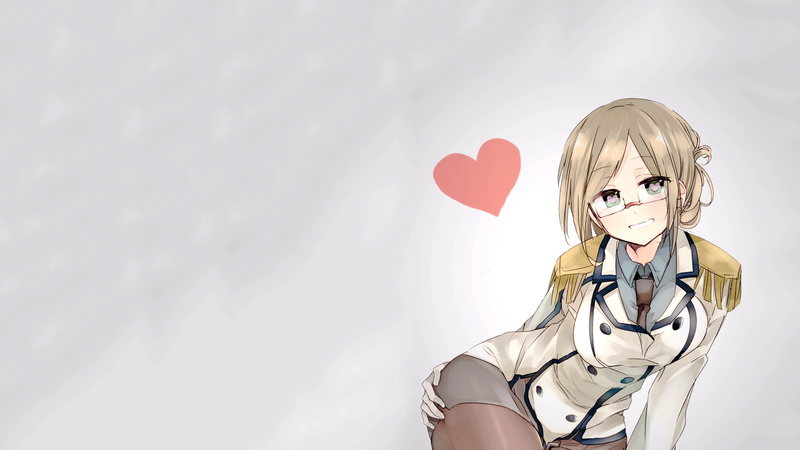 child, holding, looking at camera, 1080P, females, glasses, video games, childhood, copy space, front view, smiling, valentines day - holiday, women, anime girls