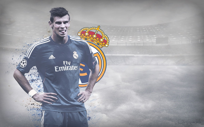 real, football, look at viewer, look, bale, player, viewer, 1080P, real madrid, madrid, football player, gareth, gareth bale