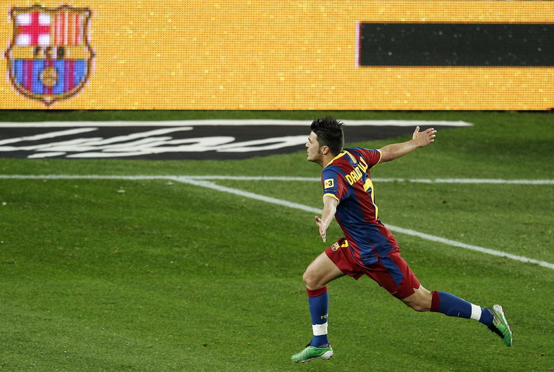 david villa, sports, art, celebration, villa, el clasico, david, el, 2K, FC Barcelona, football, fc, hd, clasico, barcelona