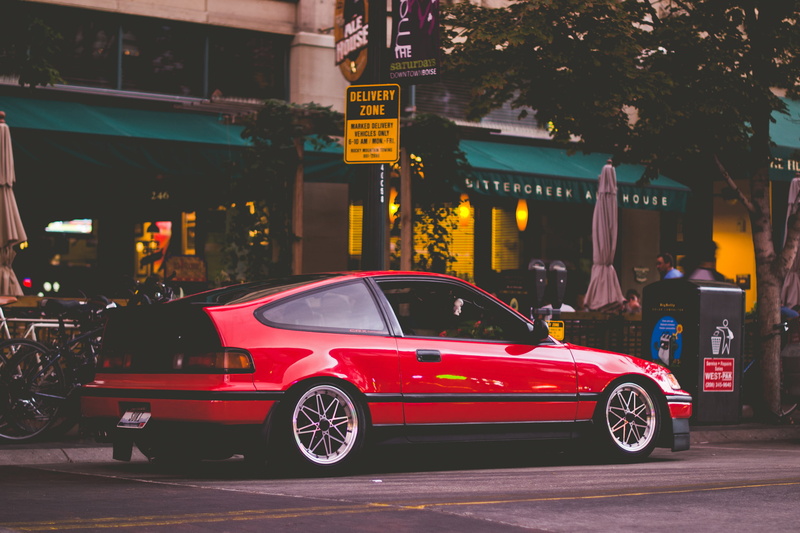Honda, Red, Stance, CR-X, 1080P