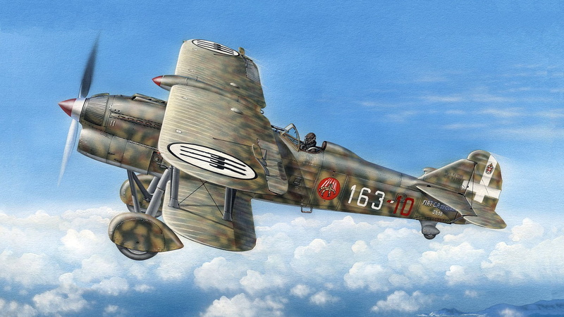 1080P, CR.32, Fiat, Regia Aeronautica, single-metal fighter-biplane